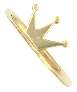 Ring gold K14 'Crown'