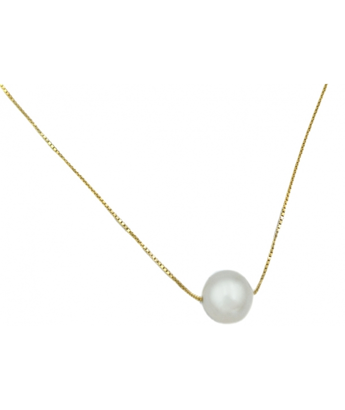 Necklace Gold K14 Pearl 8mm