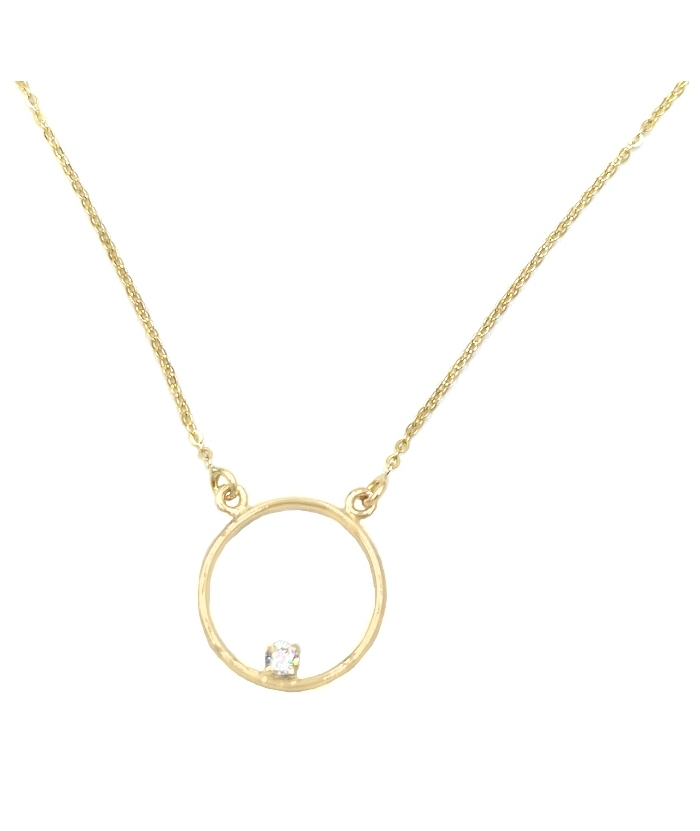 Necklace Gold K14 Circle