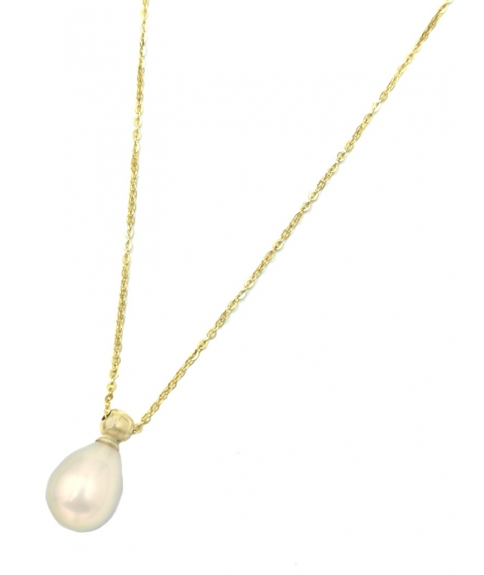 Necklace Gold K14 Pearl tear