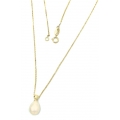 Necklace Gold K14 Pearl tear