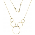 Necklace Gold K14 Circles