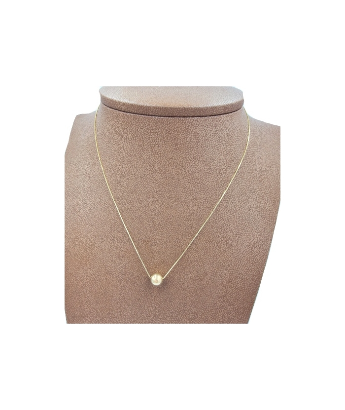 Necklace Gold K14 ball 8mm