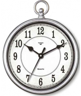 Ρολόι Τοίχου VIRTIME 1835/00 Πλαστικό 24cm Αντικέ