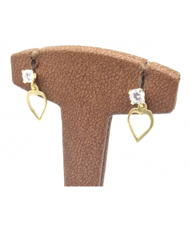 Earrings Gold Κ14 Hearts 2