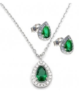 Necklace Silver "Synthetic Topaz"