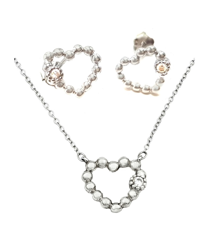 Necklace Silver "Synthetic Topaz"