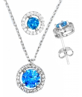 Necklace Silver Rozeta with Rubin