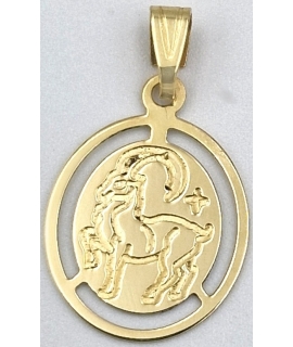 Zodiac Sign Gold K14 Capricorn