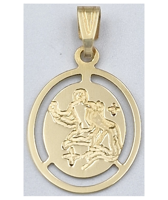 Zodiac Sign Gold K14 Gemini