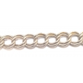 Αλυσίδα Λαιμού Ασημένια 925° Unisex Διπλό gourmet 55cm