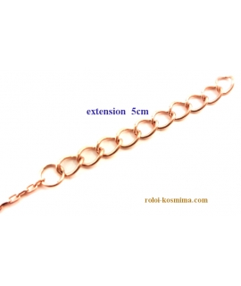 Κολιέ Ασημένιο "άπειρο" rosegold 2