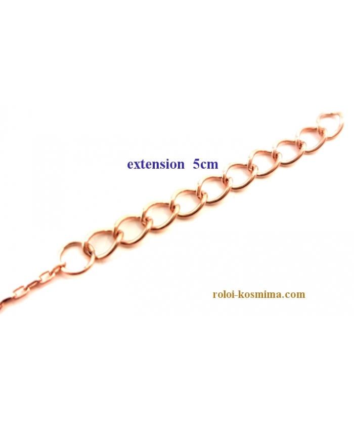 Κολιέ Ασημένιο "άπειρο" rosegold