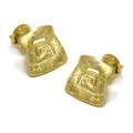 Earrings Silver Goldplated ''Μαίανδρος''