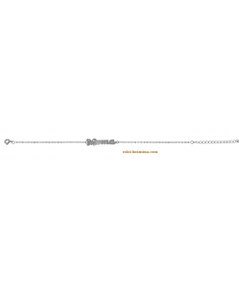 Bracelet Silver Mama with hearts 2