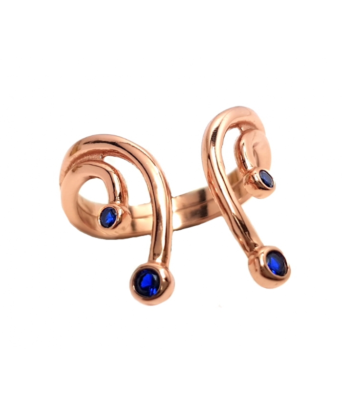Δαχτυλίδι Ασημένιο Rosegold