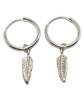 Earrings Silver "Leaf"