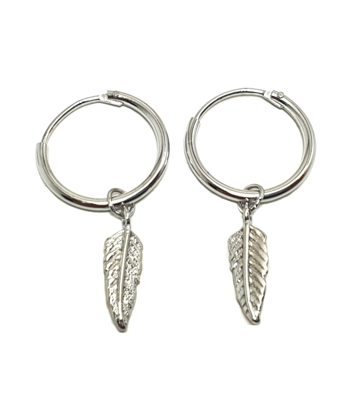 Earrings Silver "Leaf"