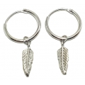 Earrings Silver "Leaf"