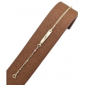 Child name Bracelet Gold Κ9 with heart