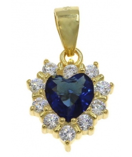 Necklace Silver 925° Rozeta with green stone 2