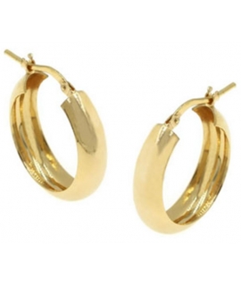 Earrings hoop Silver 35mm