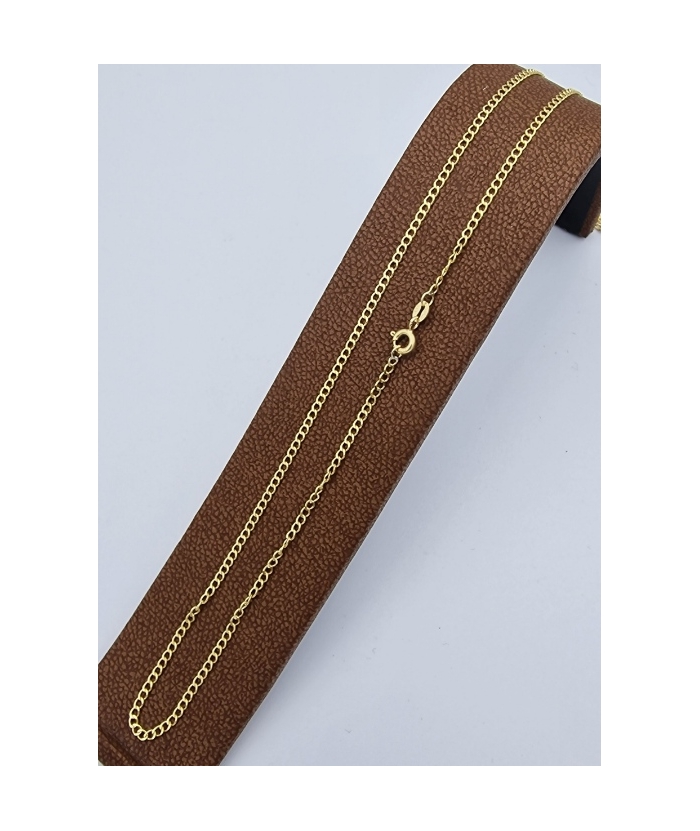 Χρυσή Αλυσίδα Λαιμού Κ14 Μασίφ Gourmet 55cm