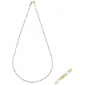 Gold Chain K14 Figaro twin color 50cm