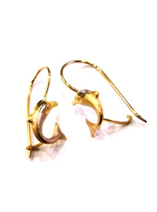 Earrings children Gold 'Dolphins' 2