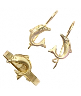 Earrings children Gold 'Dolphins'