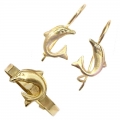 Earrings children Gold 'Dolphins'