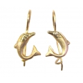 Earrings children Gold 'Dolphins'