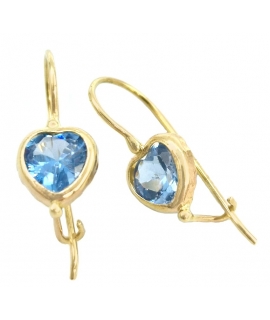 ΣΚΟΥΛΑΡΙΚΙΑ ΧΡΥΣΑ ΠΑΙΔΙΚΑ 'ΚΑΡΔΙΕΣ Aquamarine'' 2