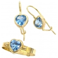 ΣΚΟΥΛΑΡΙΚΙΑ ΧΡΥΣΑ ΠΑΙΔΙΚΑ 'ΚΑΡΔΙΕΣ Aquamarine''