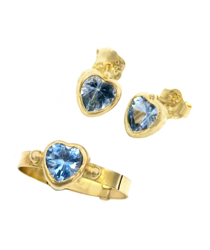 Earrings children Gold 'Hearts'