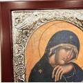 Εικόνα Ασημένια 925° Παναγία Θλιμμένη 23x28cm