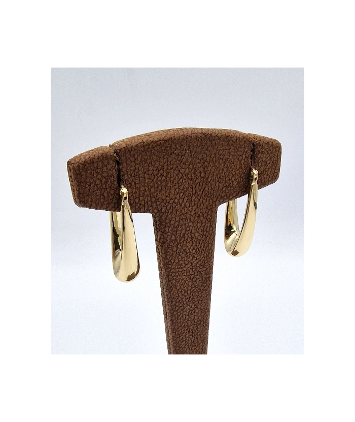 Earrings hoop gold K14 