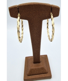 Earrings hoop gold K14 2