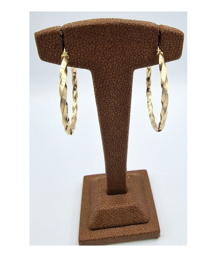 Earrings hoop gold K14