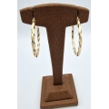 Earrings hoop gold K14
