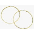 Earrings hoop gold K14 diameter 30mm