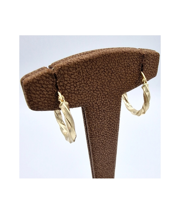 Earrings hoop gold K14 20mm