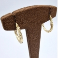 Earrings hoop gold K14 20mm