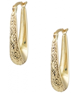 Earrings hoop gold K14 