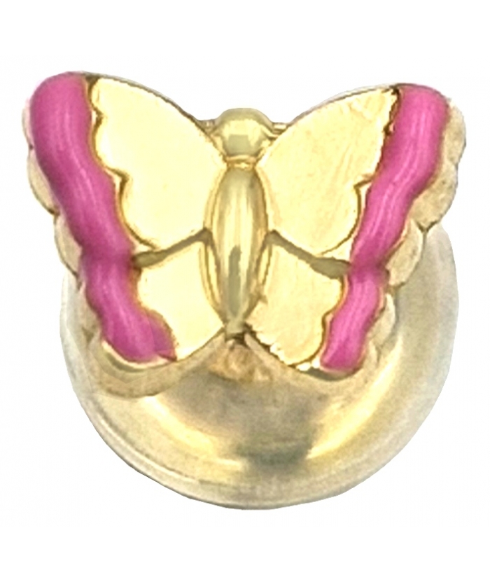 Earrings gold K14 mini Wings
