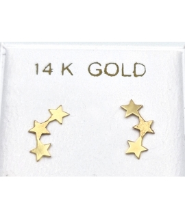 Earrings Gold "Ear climber" 2