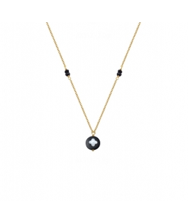 Necklace gold K9 with onyx 2
