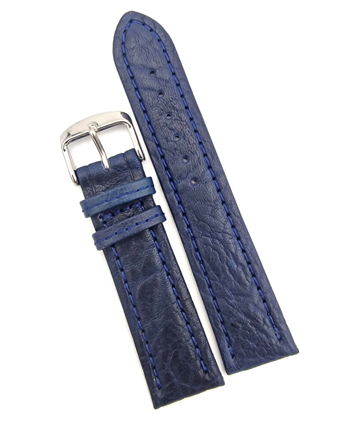 Leather Strap 22mm Blue FLUCO333