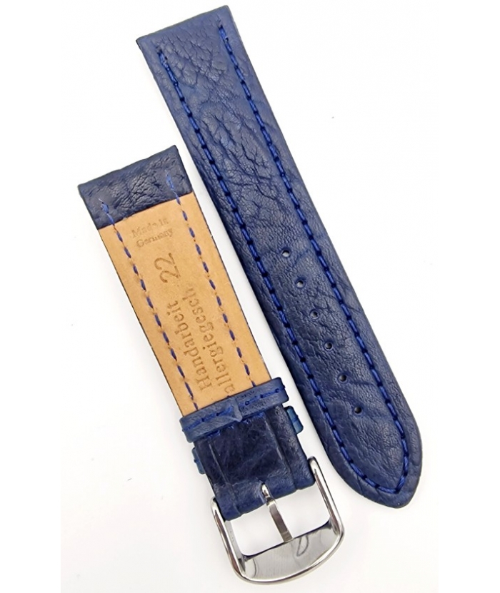 Leather Strap 22mm Blue FLUCO333