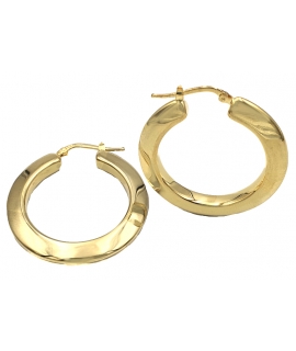 Earrings hoop Silver 35mm